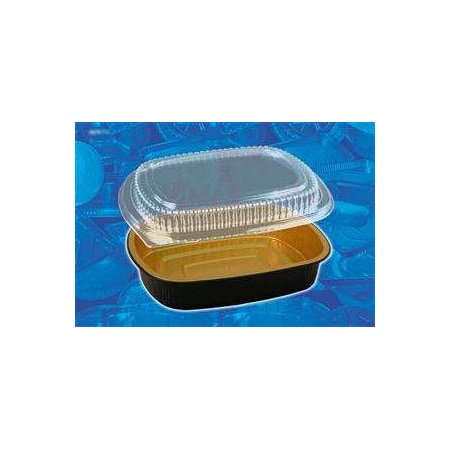 Handi-Foil Handi-Foil Gourmet To-Go Medium Entree With Dome Lid Gold Combo, PK50 4202-70-50WDL